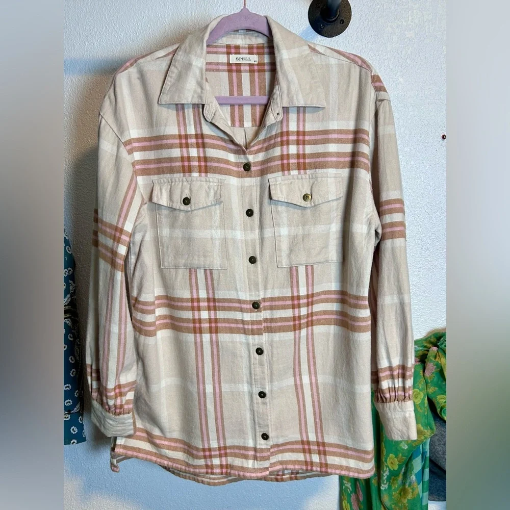 Spell Basecamp Flannel XS Musk - Picture 3 of 13